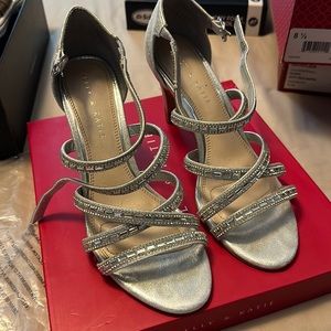 Kelly and Katie heels size 8.5 silver
